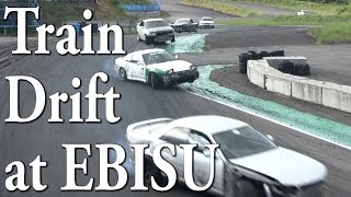 Jumping Train drift at EBISU MINAMI みんなで数珠繋ぎ！？ [upl. by Osher666]