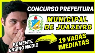 CONCURSO PREFEITURA DE JUAZEIRO BA 2024 [upl. by Notsuh794]