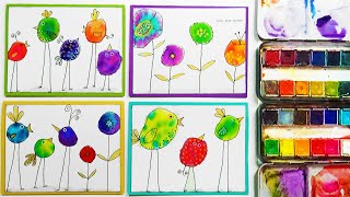 MORE Easy Watercolor Birds and Flowers [upl. by Tammie]