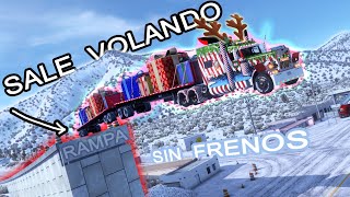 Peterbilt 389 NAVIDEÑO SIN FRENOS en Rampa de Frenado Zacatecas  American Truck Simulator [upl. by Lletnahc286]