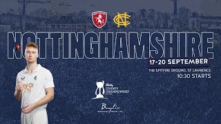 🎥 Day One Highlights  Kent vs Nottinghamshire [upl. by Komara528]