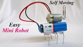 DIY How To Make Mini ROBOT Self Moving  Easy Science Project For KIDS [upl. by Ori610]