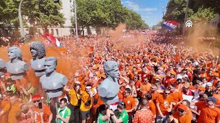 Euro 2024  Dutch fans exciting prematch march [upl. by Dorcus612]