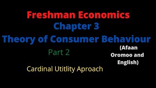 Freshman EconomicsEcon 1011 Chapter 3Theory of Consumer BehavoirPart2 [upl. by Crane605]