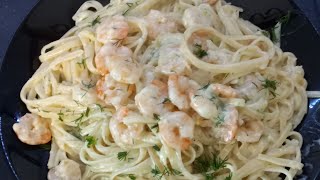 Makarona me karkaleca deti dhe qumesh pana 🦐Shrimp with spaghetti [upl. by Aryajay114]