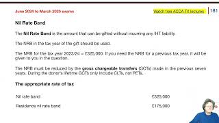 Chapter 23 Inheritance Tax part 2  ACCA TXUK Taxation FA 2023 [upl. by Olaf344]