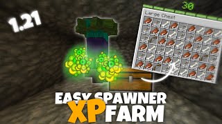 Mob Spawner XP Farm Easy Tutorial  Minecraft 121 [upl. by Enrobso]