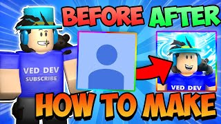 HOW TO MAKE A FREE ROBLOX PROFILE PICTURE 2023 [upl. by Euqinitram]