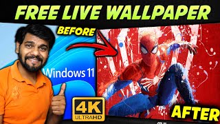 FREE 4k Live Wallpapers 😍 How To Get FREE Live Wallpaper On PC amp Laptop  100 Free amp Easy Method [upl. by Nirek]