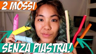 CAPELLI MOSSI SENZA PIASTRA PER CAPELLI CORTI😍 2 metodi facilissimi [upl. by Ettenyar]