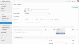 Zoho Books Creating Your First Invoice [upl. by Navets]