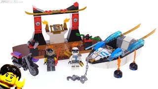 LEGO Ninjago Juniors Zanes Ninja Boat Pursuit review 10755 [upl. by Shanney]