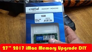 DIY iMac Memory Upgrade 27quot 2017 Model [upl. by Fara324]