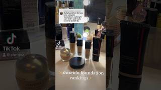 which shiseido foundation is the best speed ranking shiseido foundations makeupreview [upl. by Okeim]