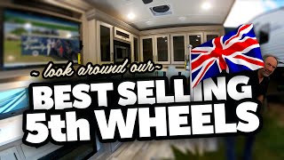 4 Best Selling 5th Wheel Campers in the UK 2445WS 2622RK 253FBS 265RDS [upl. by Spiros152]