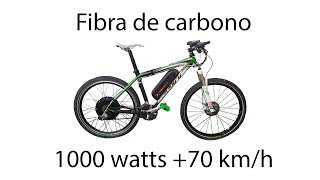 BICICLETA ELECTRICA  RAPIDA y POTENTE⚡ 70kmh Scott Full Carbon 1000w MTB mexico 🇲🇽 2019 [upl. by Meghann]