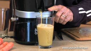 Jay Kordich makes Cantaloupe Juice [upl. by Enelia564]