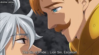 Escanor VS Estarossa Full Fight  Seven Deadly Sins  English Dub [upl. by Adnarom]