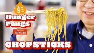 Chopsticks 101 A Beginners Guide  Hunger Pangs Quick Tips [upl. by Gillead927]