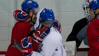 NHL Fights in Practice Compilation  HD [upl. by Rehtul667]