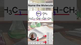 Naming organic molecules Amines  3methylbutan2amine nomenclature organicchemistry study [upl. by Atin]