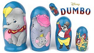 Disney DUMBO Live Action Nesting Dolls Stacking Cups [upl. by Enajharas876]