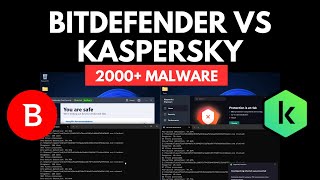 Kaspersky vs Bitdefender Test vs 2000 Malware [upl. by Eelrac]