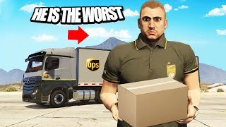 The Worst Delivery Man In GTA RP GTA RP [upl. by Halimeda]