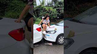 This woman driving skills are…😱 shortsvideo [upl. by Seldun]