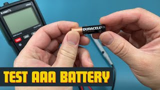 How to Test AAA Battery With Multimeter [upl. by Ynahpit]