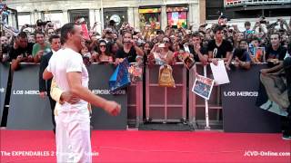 JeanClaude Van Damme  The Expendables 2 Premiere  Spain [upl. by Dorion984]