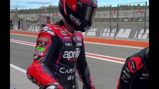 Valencia test for motogp 2024 morning before lunch break Vinales and Marc Marquez top3 and smile [upl. by Genet210]