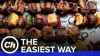 Easy Beef Shish Kebabs  How to Make The Easiest Way [upl. by Irolav]