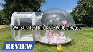 WARSUN 10Ft Inflatable Bubble House Review  Everything You Need to Know [upl. by Ettenej]