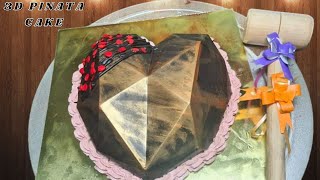 Pinata Cake Recipe  Trending 3D Pinata Cake recipe  Hammer cake recipe  3D Chocolate Cake recipe [upl. by Noella]