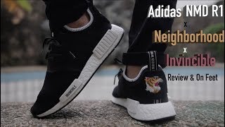 Adidas NMD R1 x Neighborhood x Invincible Review amp On Feet [upl. by Stefanac]