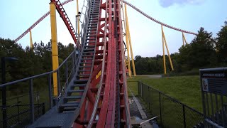 Worlds Most Intense Coaster Intimidator 305 Front Row POV [upl. by Ranite751]