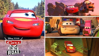 Best of Lightning McQueens Funniest Moments  Cars on the Road  Pixar Cars [upl. by Tingey]