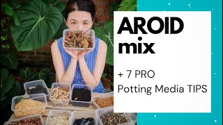 PART 2 AROID MIX RECIPE  7 PRO Potting Media Tips to make your plants HAPPY ft Plant Guru J [upl. by Ellenrad]