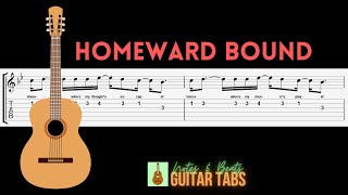 Simon amp Garfunkel Homeward Bound GUITAR TAB [upl. by Tully]