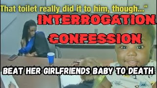 Interrogation Confession Woman Who Beat Her Partners Baby To Death americanfamilymurder [upl. by Adeehsar]