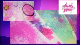 DIY Comment faire un fond avec de lencre Activité pour enfants [upl. by Vocaay513]