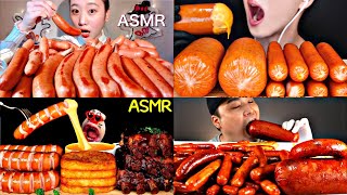 MUKBANGERS EATING JUICY SAUSAGE😍SAUSAGE ASMR MUKBANG🔥EATING ASMR MUKBANG🥵mukbang complition [upl. by Felty]