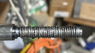 How to Fail Miserably while single point threading on the Lathe [upl. by Harol]