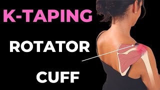 How to treat Shoulder pain  rotator cuff and bursitis with Kinesiology taping techniques [upl. by Ellened777]