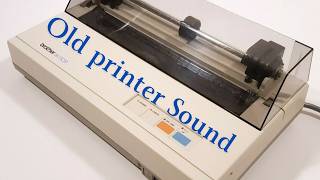 Old printer Sound Effect printer [upl. by Repohtsirhc495]