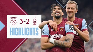 West Ham 32 Nottingham Forest  Hammers Seal Comeback Victory  Premier League Highlights [upl. by Anayit]