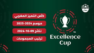 نتائج مباريات اليوم 09102024 و ترتيب مجموعات كأس التميز المغربي 20242025 [upl. by Nocaj865]