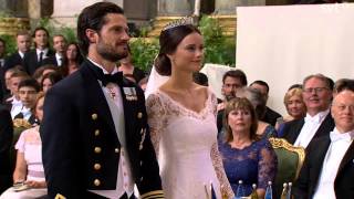 Prince Carl Philip of Sweden amp Sofia Wedding ceremony June 2015 [upl. by Peers]