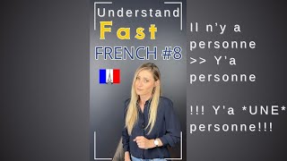 Understand Fast French 8 quotIl y a personnequot frenchlanguage [upl. by Acired]